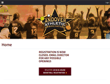Tablet Screenshot of andover.multisportsystems.com